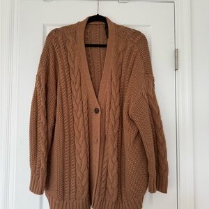 Jenni Kayne Cable Knit Cardigan - Tan